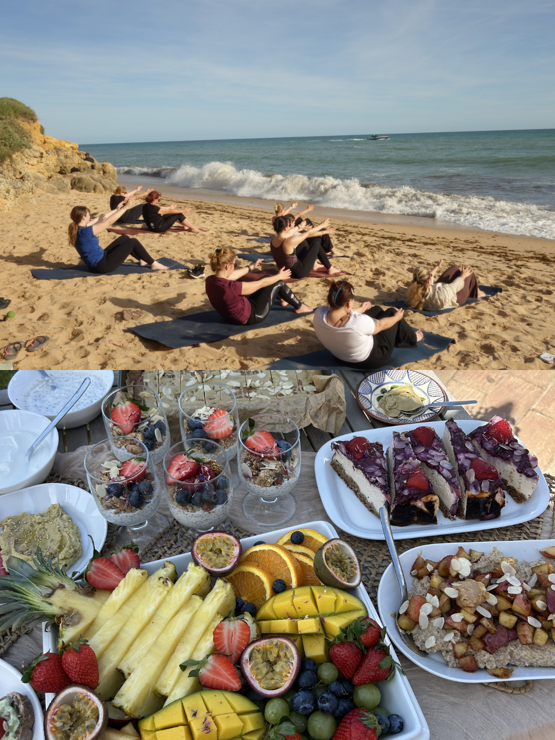 Pilates ob morju in zdrava pojedina
