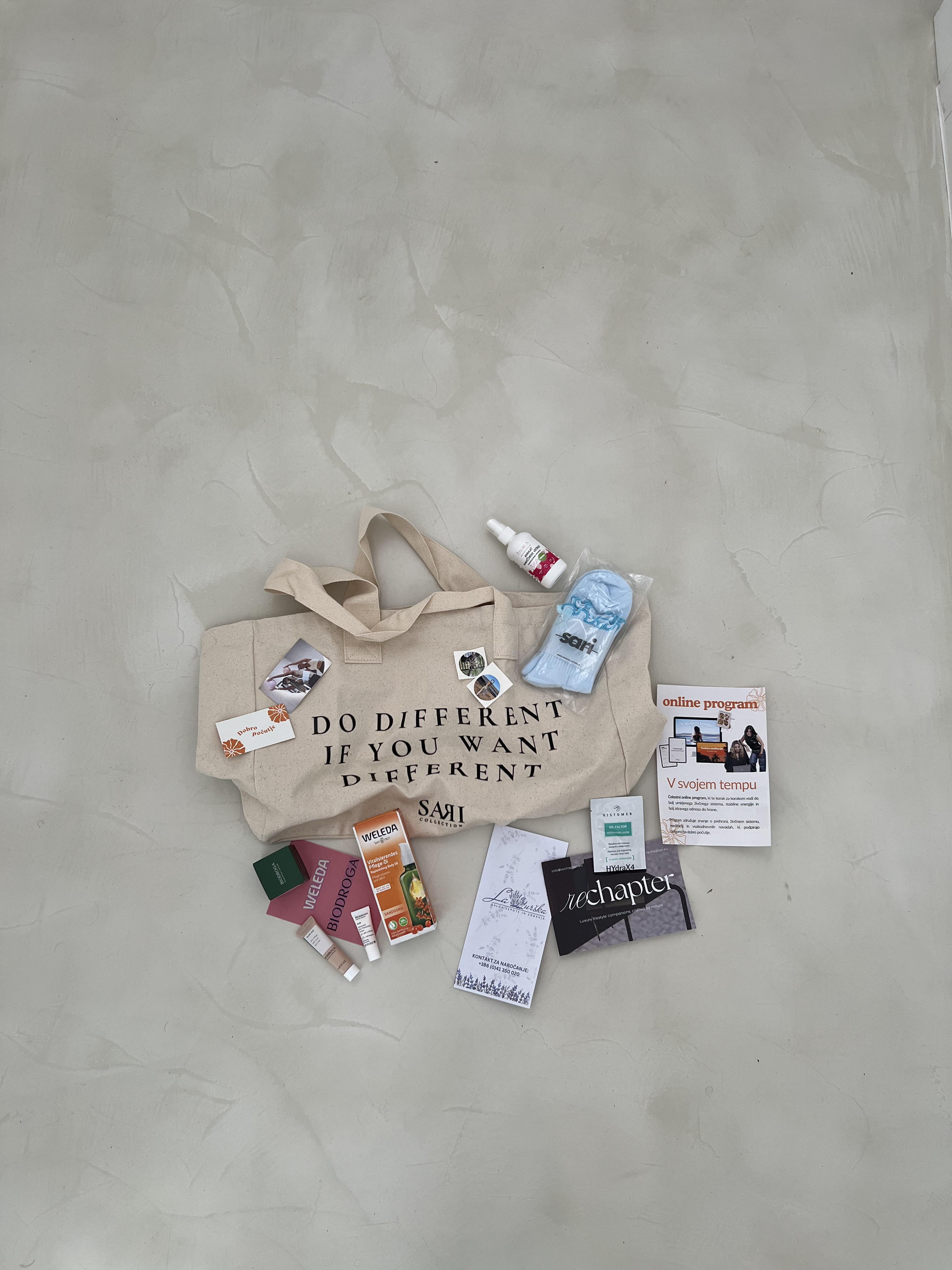Goodie bag — darilo za udeležence in udeleženke retreata